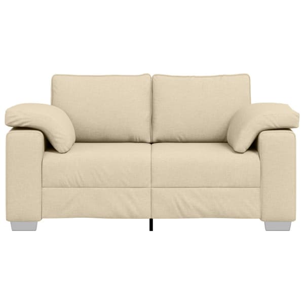 Tvåsitssoffa Kräm 160 cm tyg