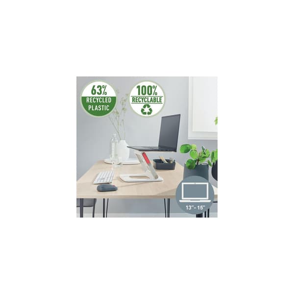 Laptopstativ LEITZ Ergo justerbart vit