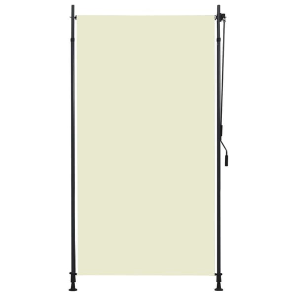 Rullgardin utomhus 120x270 cm gräddvit
