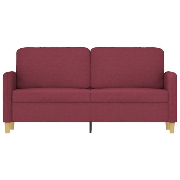 2-sitssoffa vinröd 140 cm tyg