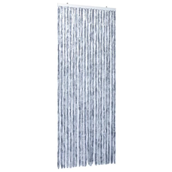 Insektsdraperi silver 90x220 cm chenille