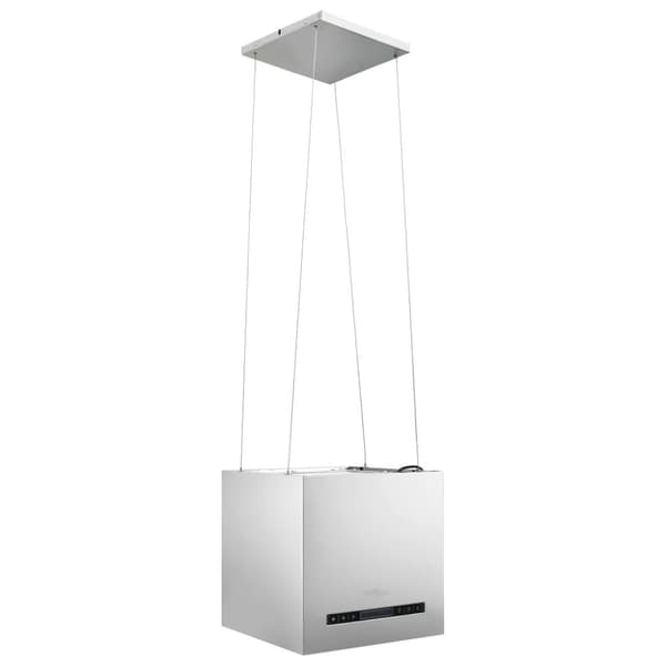 Hängande köksfläkt touchsensor LCD 37 cm rostfritt stål