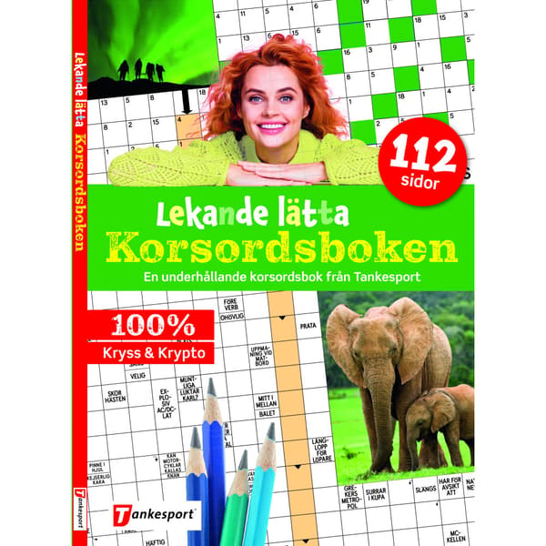 Lekande lätta korsordsboken (häftad)