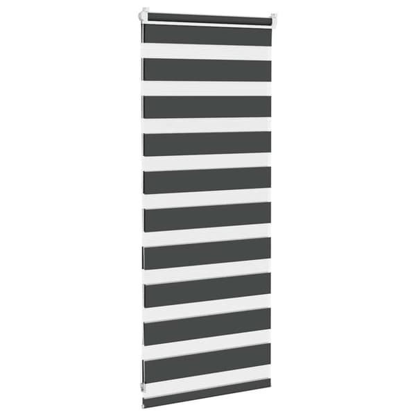 Rullgardin zebra svart 60x100 cm tyg bredd 55,9 cm polyester
