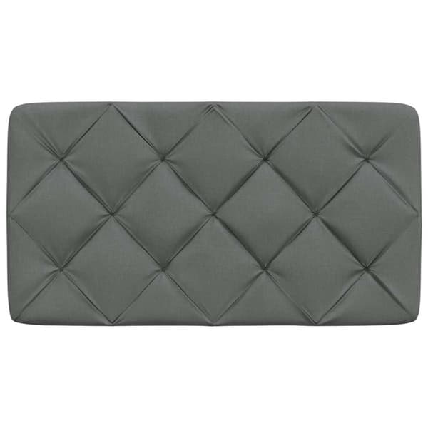 Headboard Cushion Dark Grey 80 cm Fabric