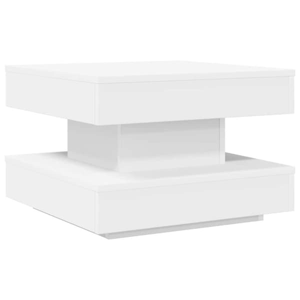 Soffbord 360 grader vridbart vit 50x50x34,5 cm