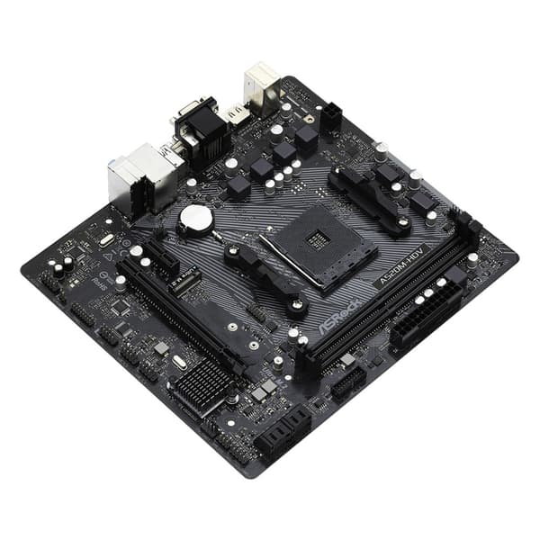 Asrock A520M-HDV Uttag AM4 micro ATX