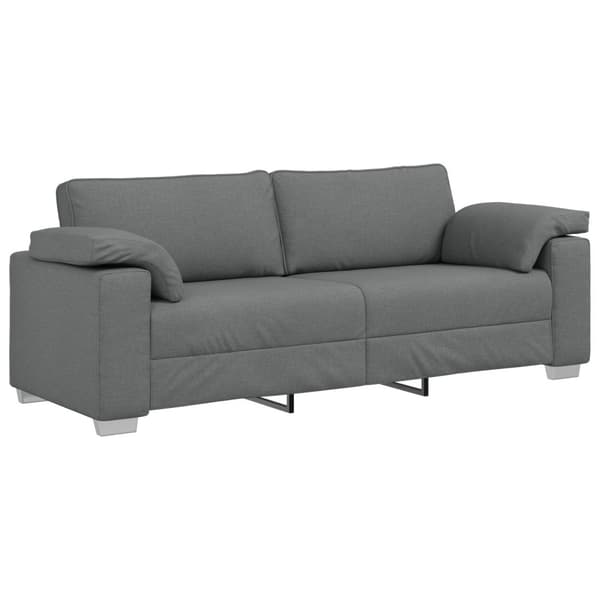 Soffa 2 pcs Mörkgrå 219 x 80 x 82 cm tyg