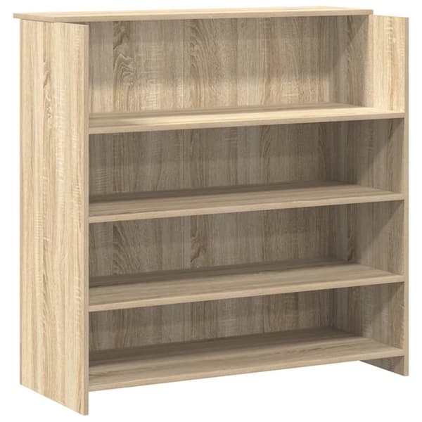 Receptionsdisk sonoma-ek 200x50x103,5 cm konstruerat trä