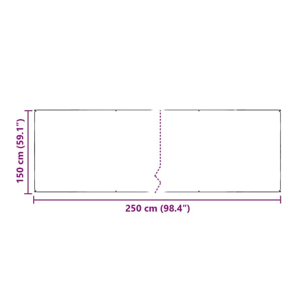 Växtskydd Transparent 2,5 x 1,5 m PE