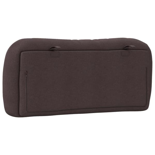 Headboard Cushion "Hvar" Dark Brown 80 cm Fabric