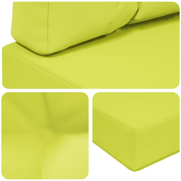 Utomhus Soffa Kudde 2 pcs Grön Polyester