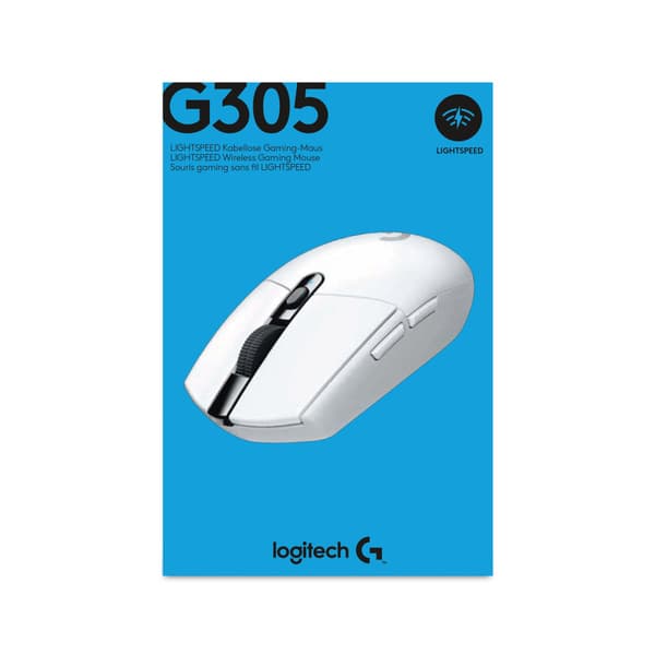 Logitech G G305 - mus - 2.4 GHz - vit