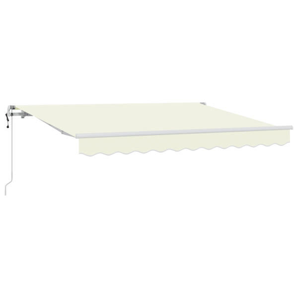 Utfällbar markis Kräm 300 x 200 cm tyg