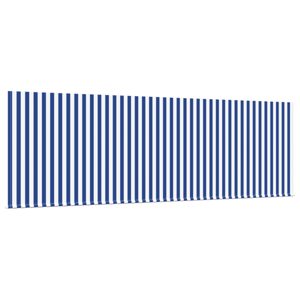Utfällbar markis Blå och Vit 350 x 200 cm