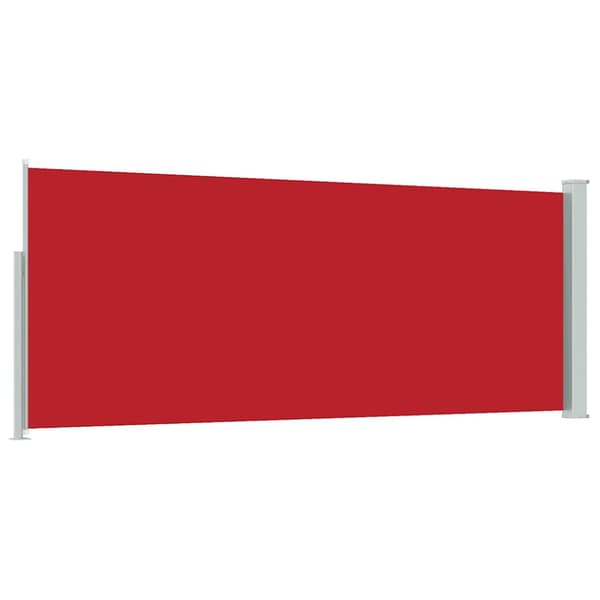 Infällbar sidomarkis 120 x 300 cm röd