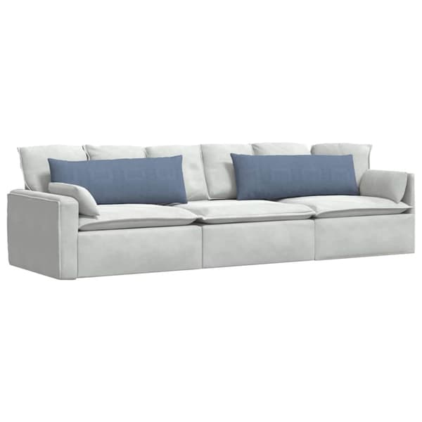 Sofakuddar 2 pcs Blå 120 x 40 cm Kordread tyg
