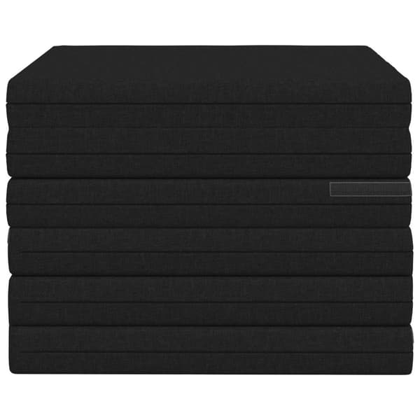 Fällbar Soffbed 140 x 67 x 45 cm Svart
