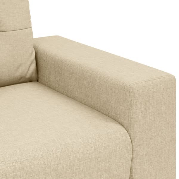 Tvåsitssoffa Kräm 160 cm tyg