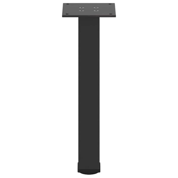 Soffbordsben 4 st svarta 42-44 cm stål