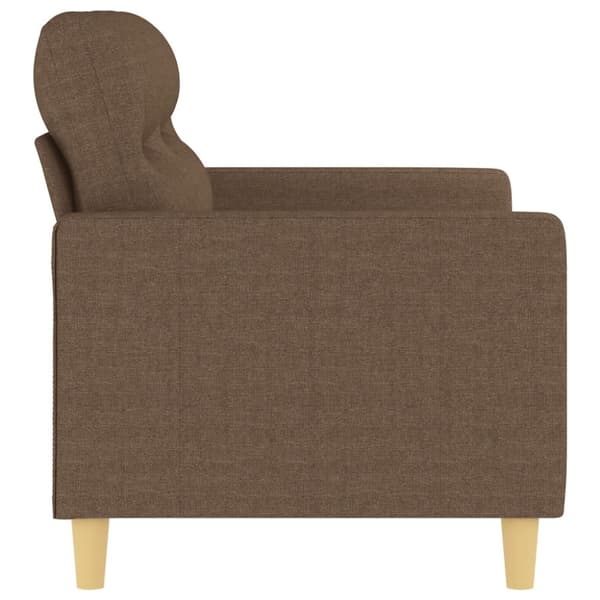 2-sitssoffa brun 120 cm tyg