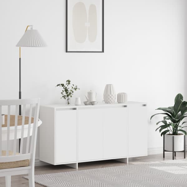 Sideboard Vit 135 x 41 x 75 cm Konstruerat trä