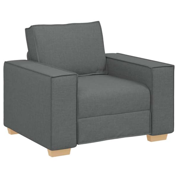 Soffa mörkgrå 100x78x84 cm tyg