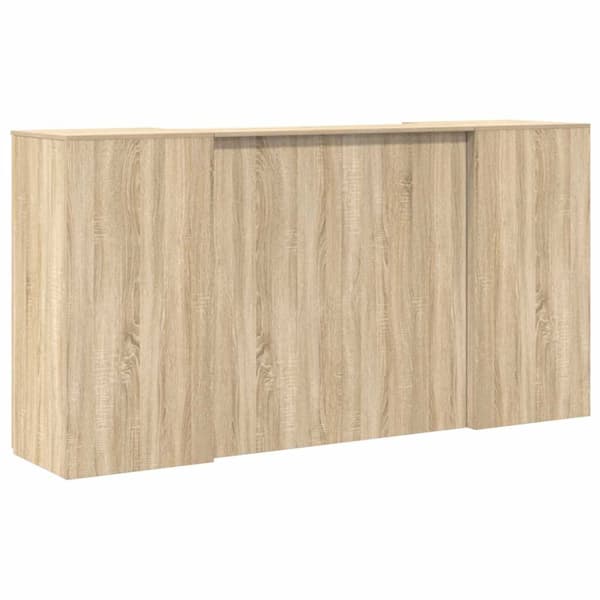 Receptionsdisk sonoma-ek 200x50x103,5 cm konstruerat trä
