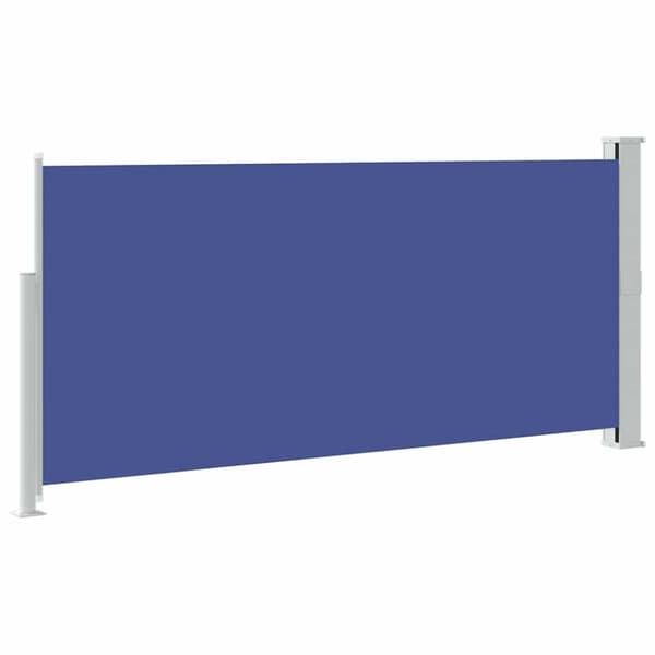 Infällbar sidomarkis 140 x 300 cm blå