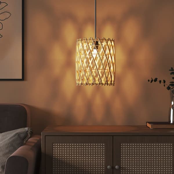 Lampskärm Ø23x28 cm korgmaterial