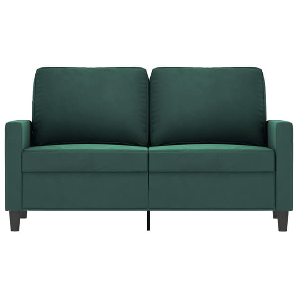 Soffa 2-sits mörkgrön 120 cm sammet