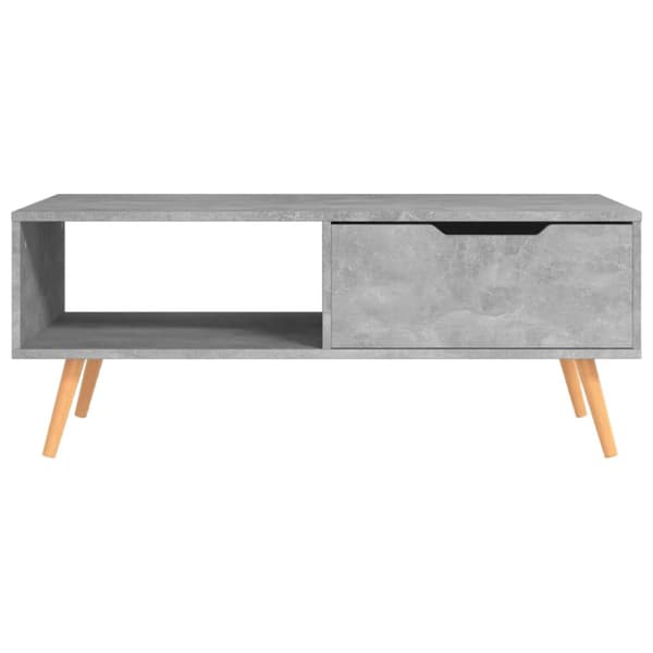 Soffbord grå 100x49,5x43 cm konstruerat trä