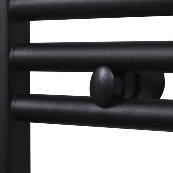 Handdukstork centralvärme element båge 500 x 764 mm svart