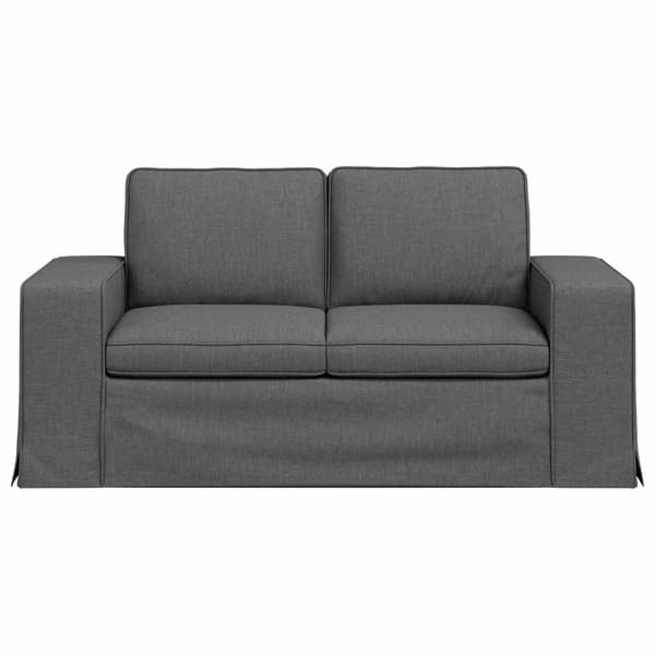 Soffa Mörkgrå 162 x 80 x 82 cm tyg