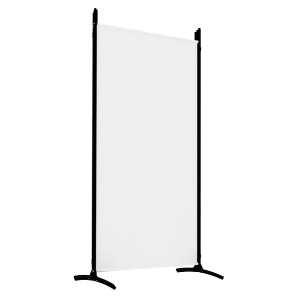 Rumsavdelare 5 paneler vit 433x180 cm tyg