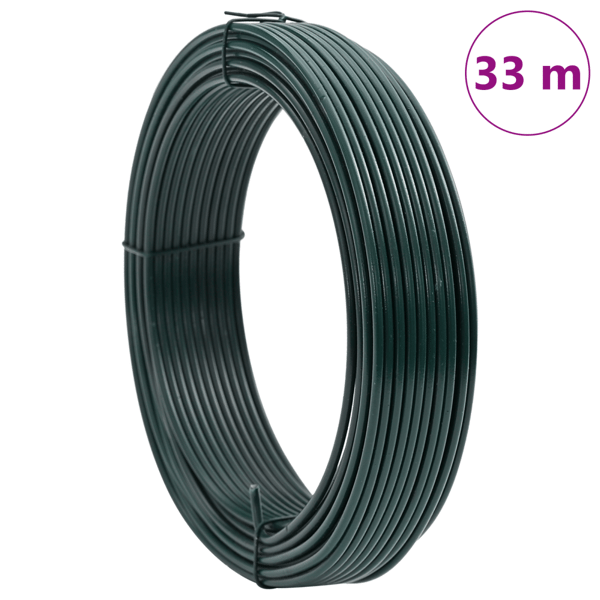 Stängsel binds tråd Grön 33 m PVC
