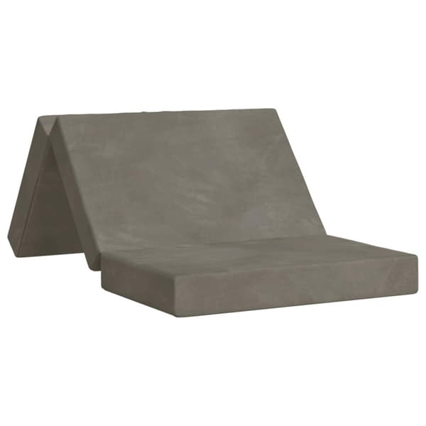 Fällbar Soffbed 100 x 67 x 45 cm Ljusgrå