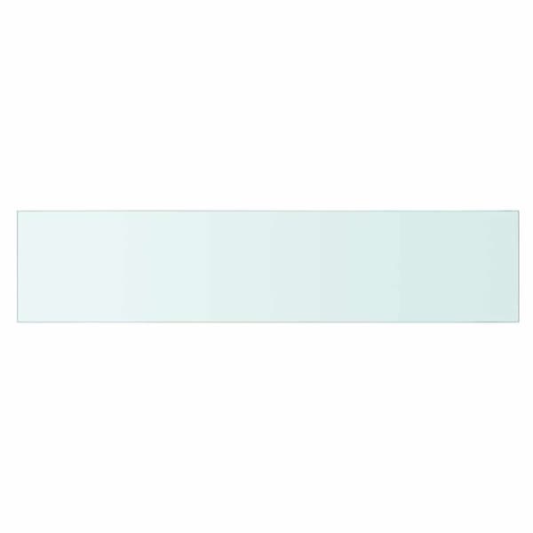 Hyllplan glas genomskinlig 90x20 cm