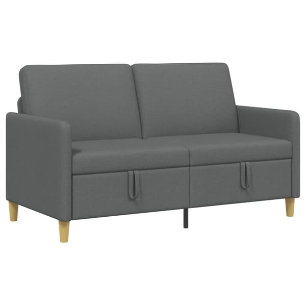Soffa med förvaring Mörkgrå 152 x 78 x 87 cm Polyester