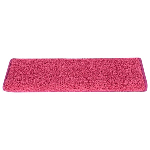 Trappmattor 30 st 65x21x4 cm rosa rektangulär kant