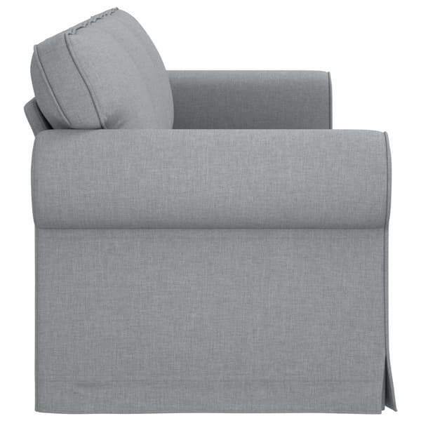Soffa Ljusgrå 245 x 82 x 80 cm tyg