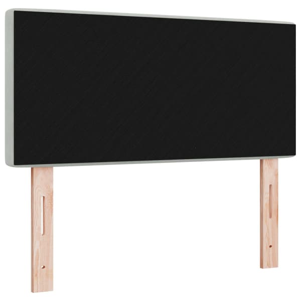Huvudgavel Ljusgrå 90 cm Sammet