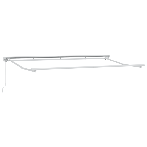Utfällbar markis Blå och Vit 400 x 200 cm