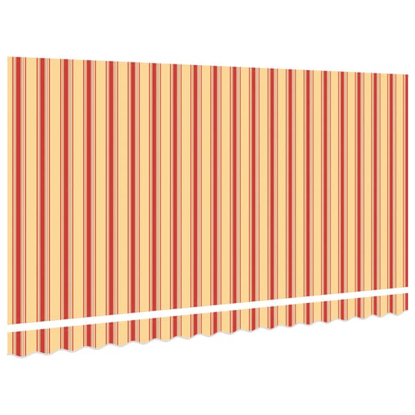 Markisväv Gul och Orange 380 x 195 cm Polyester