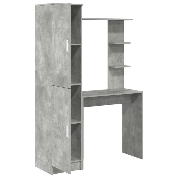 Skrivbord 2 pcs Betonggrå