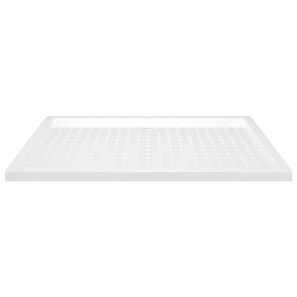 Duschkar med prickar vit 80x120x4 cm ABS