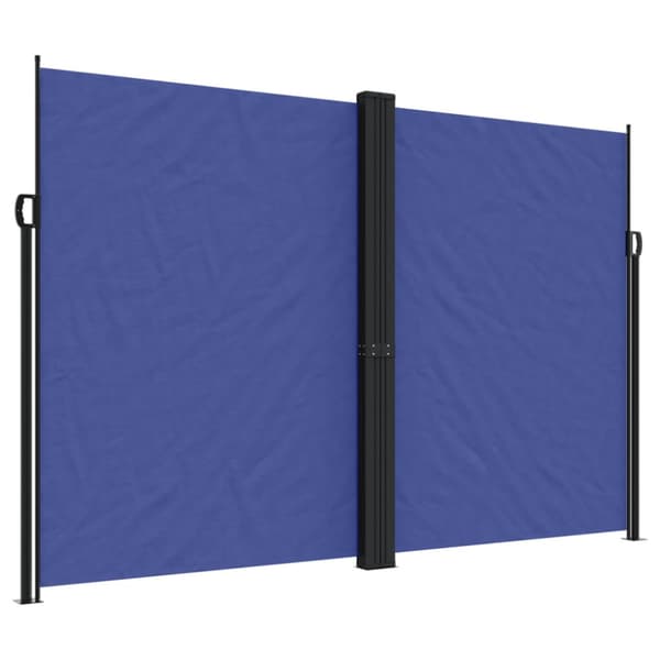 Infällbar sidomarkis blå 220x1200 cm