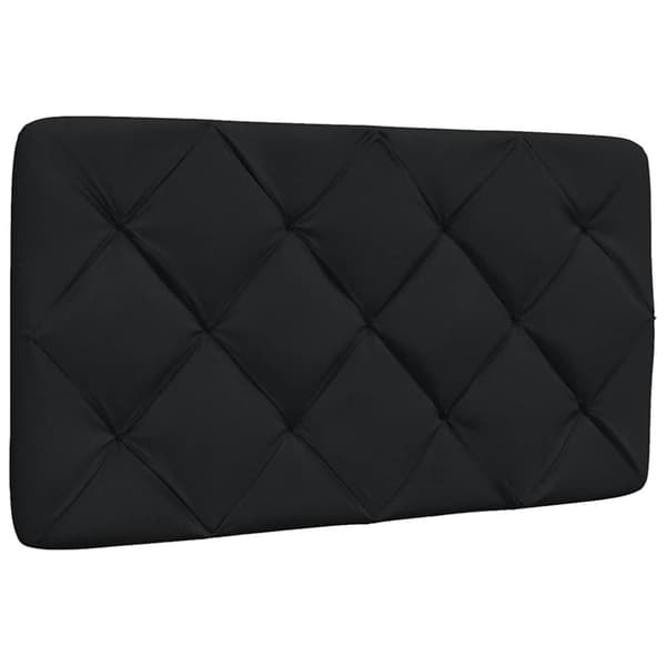 Headboard Cushion Black 90 cm Fabric