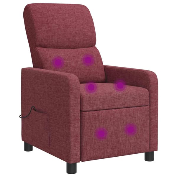 Recliner Vinröd Tyg