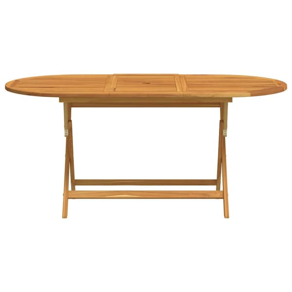 Hopfällbart trädgårdsbord 160x85x75 cm massivt eukalyptusträ